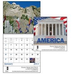 7069 - Good Value Calendar - Celebrate America, Spiral